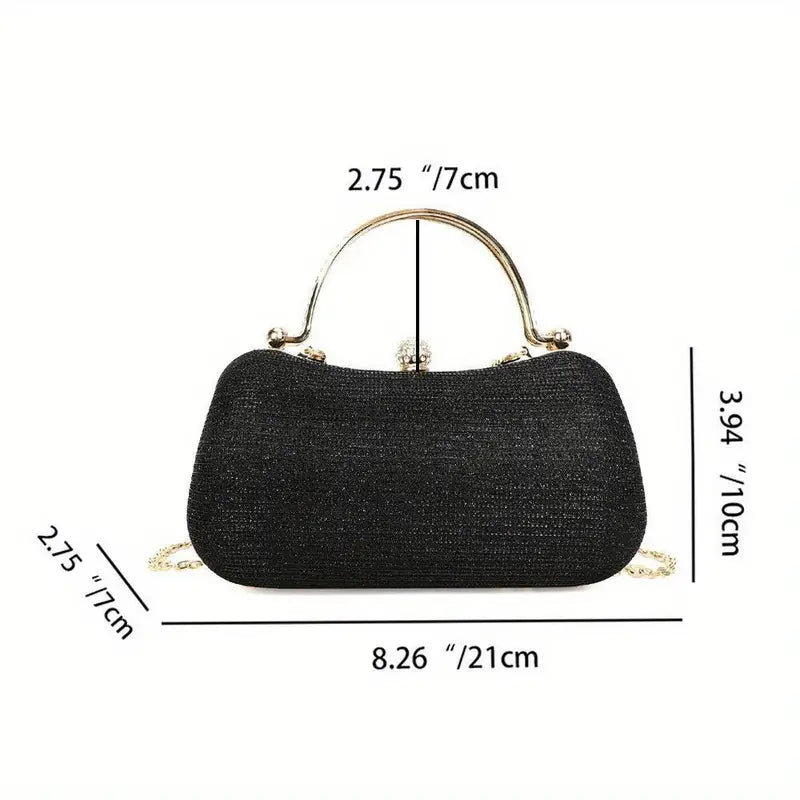 Gorgeous Evening Bag (Black or Gold)