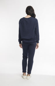 Orientique French Terry Pants ( Navy)