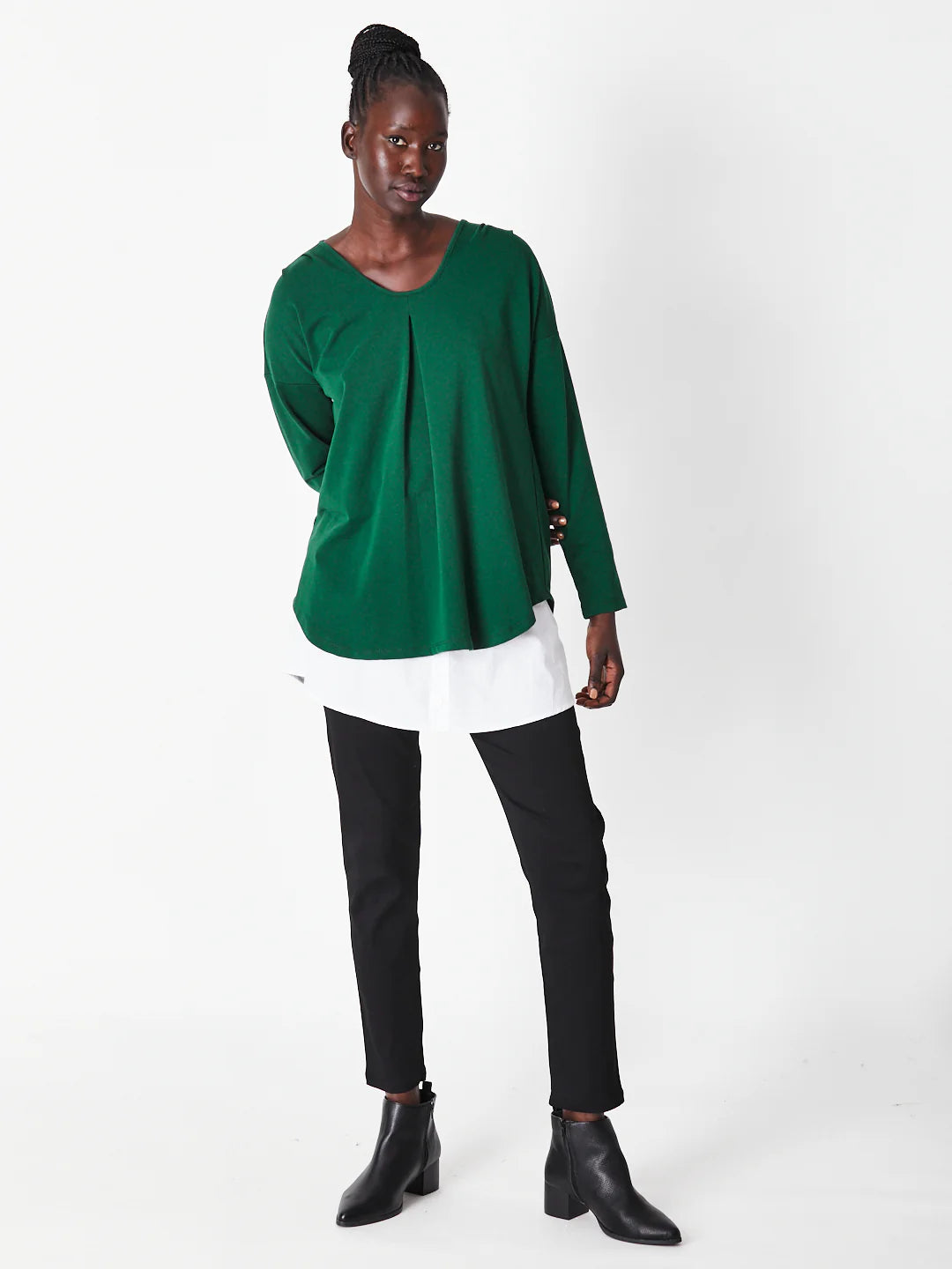 Luna Sky Fake Shirt Tail Skirt