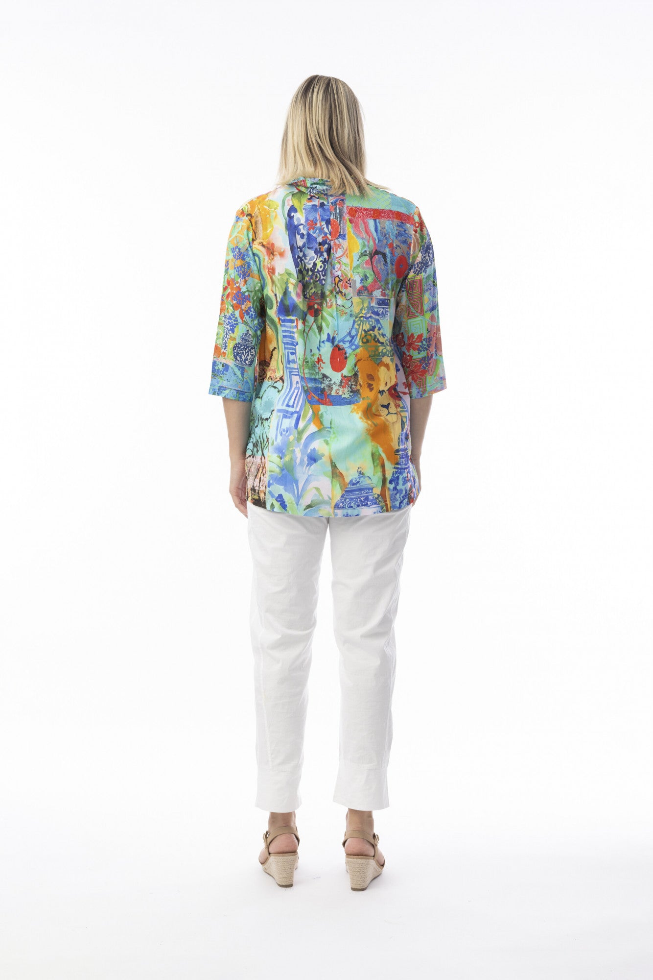 Orientique Oriental Digital Print Shirt