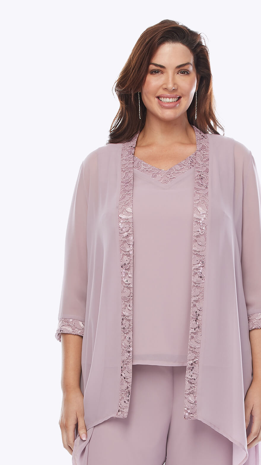 Layla Jones Chiffon Pant Suit (Sapphire Only)