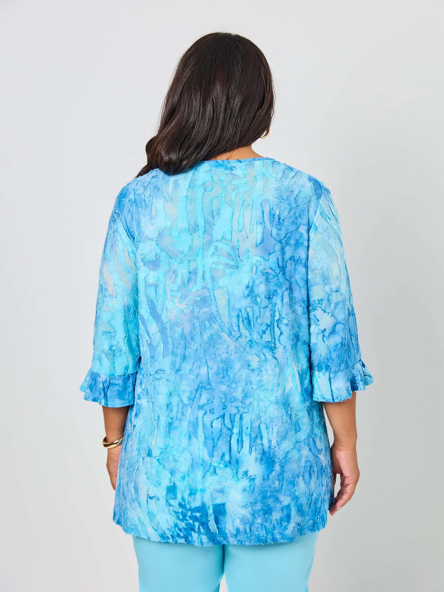 Swish Jacquard Swing Top Blue Skies