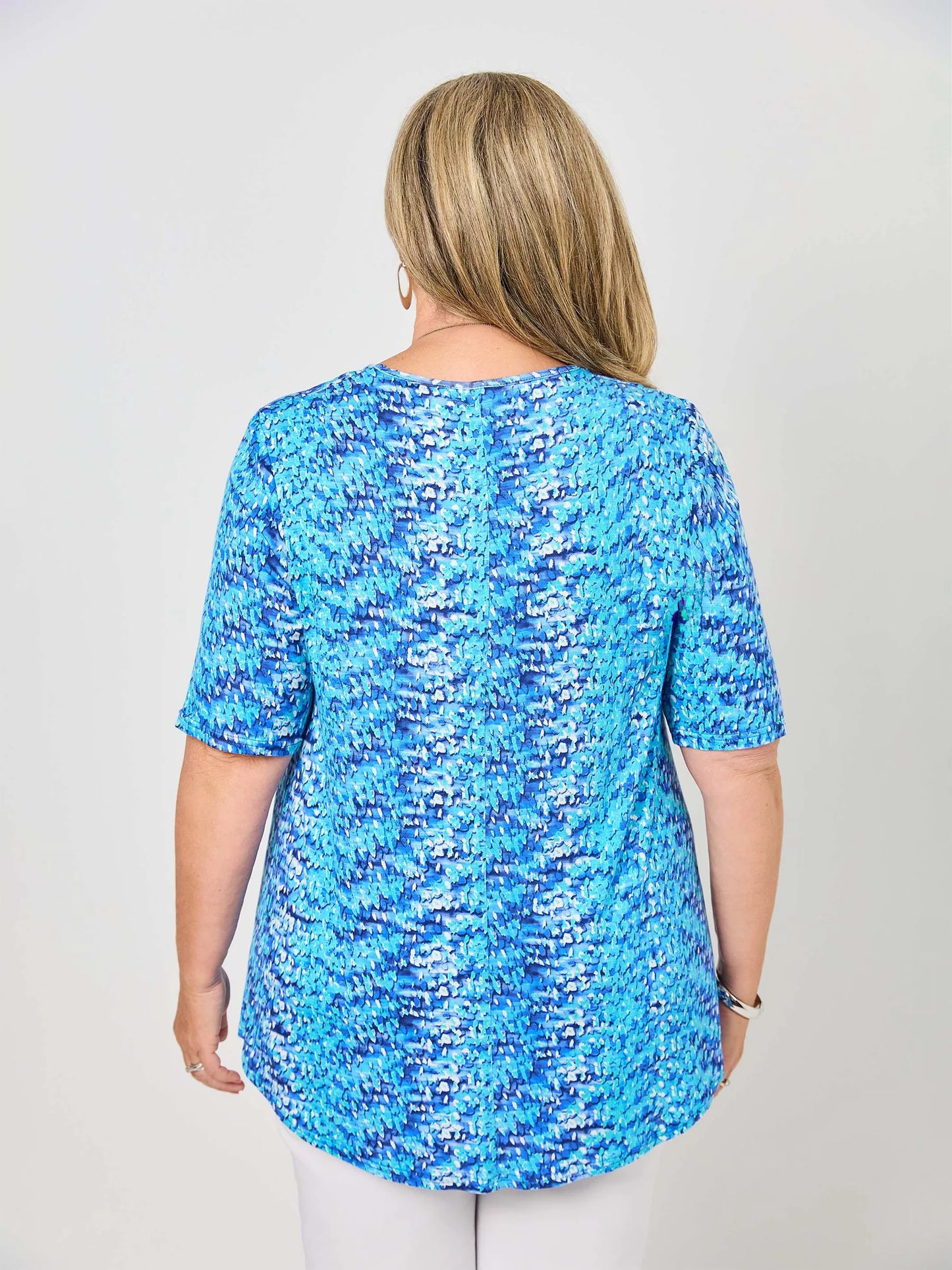 Swish Blue Lagoon Inverted Pleat Top