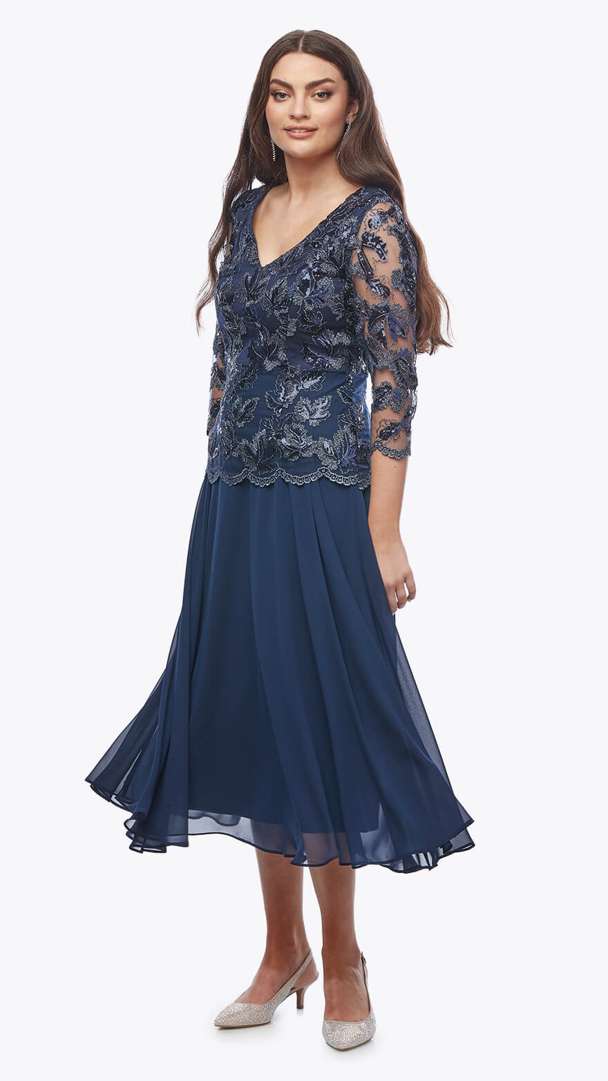 long evening dress size 24 Jade Crepe Dress main image 0