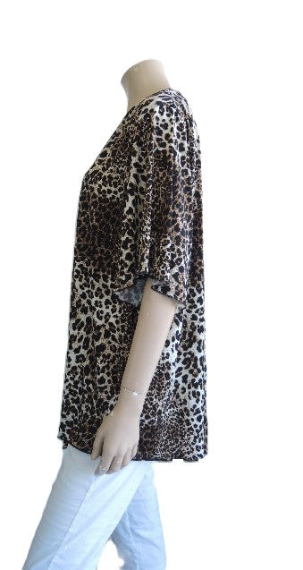 Shelz Animal Print Top