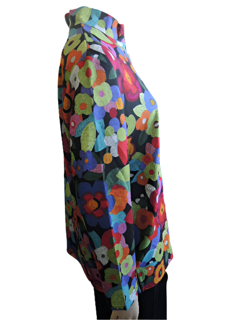 LS Collection Zip Neck Top