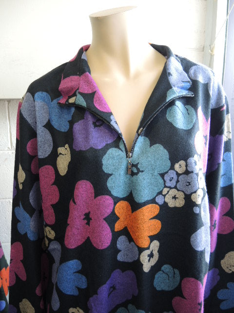 Ls Collection Zip Neck Top