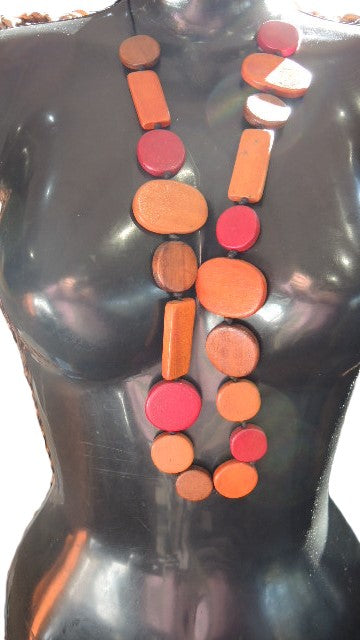 Long Wooden Necklace