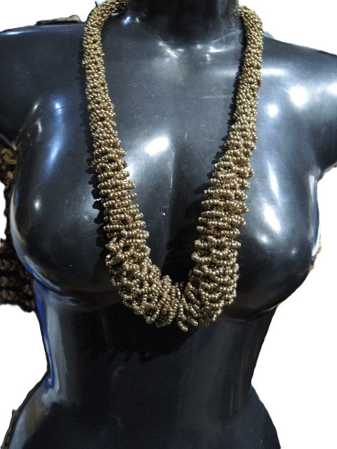 Gold Seed Bead Necklace