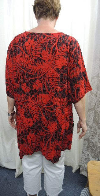 Plusss Crinkle Rayon Pocket Top