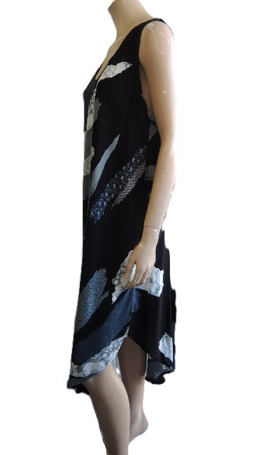 Crinkle Rayon Sleeveless Dress