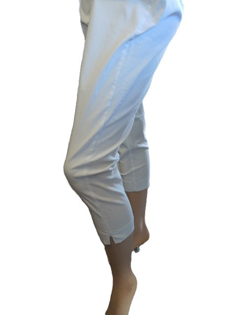 Emily Adams White Bengaline 3/4 pants