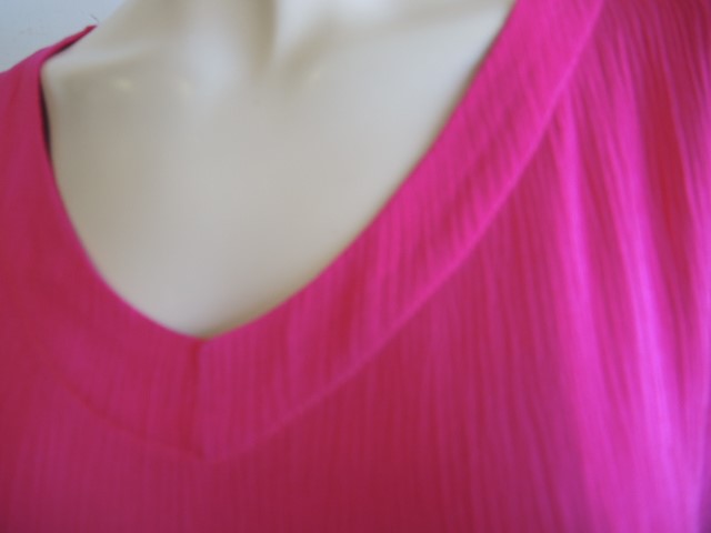 Plain Crinkle Rayon Top (Many Colours up to Size 36)