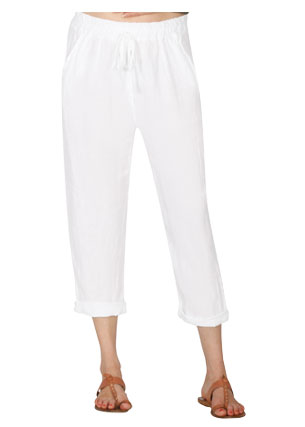 Italian Linen Pants (Black or White)