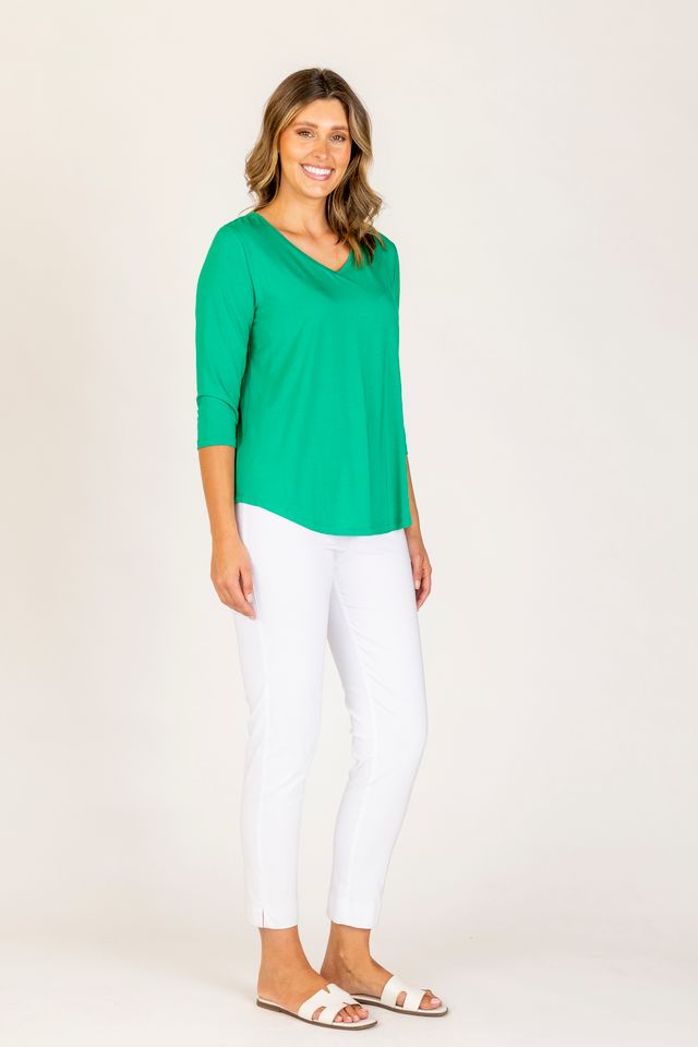 Maglia Bamboo V Necked Top ( Navy only)