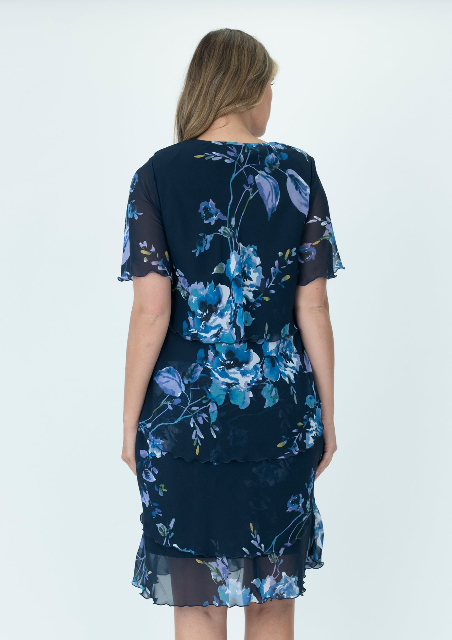 Vivid Chiffon Layer Dress