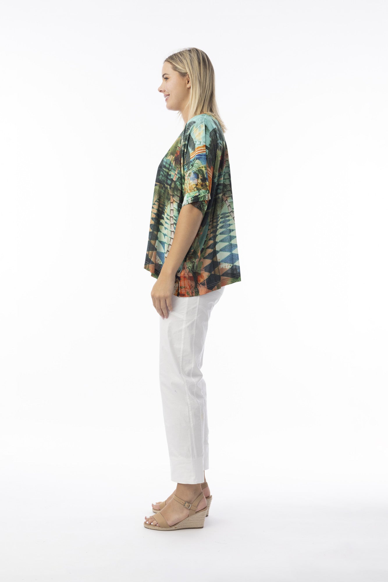 Orientique Vintage Tropical Top