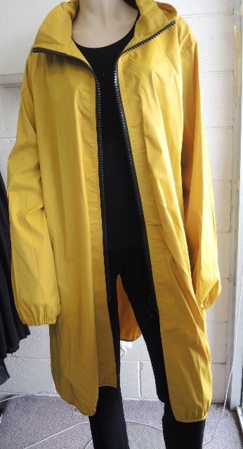 LS Collection Waterproof Raincoat ((Black or Mustard)