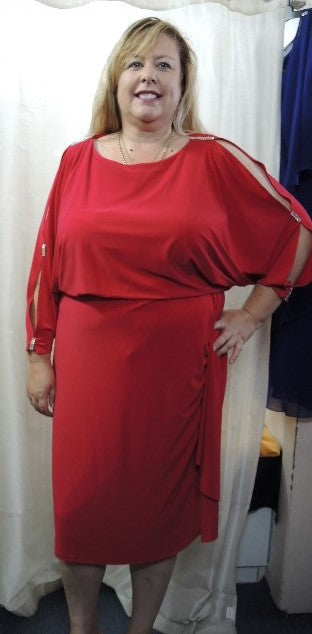 Layla Jones Red Jersey Dress