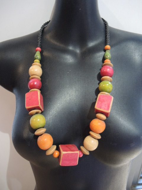 Handmade Wooden Bead Necklace