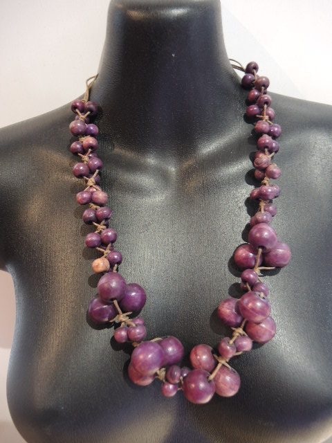 Handmade Purple Bead Necklace