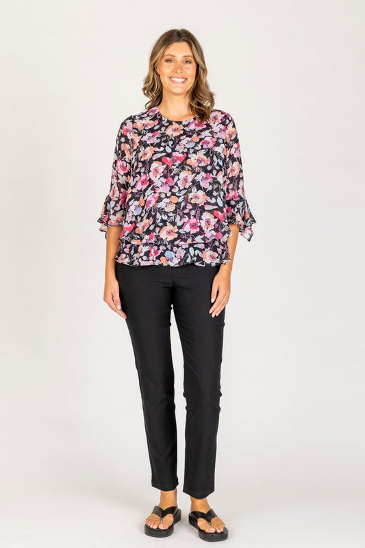 Renoma Chiffon Layered Top