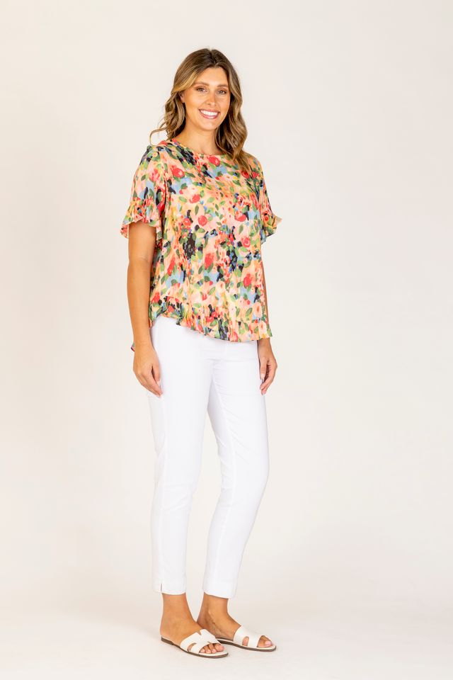 Renoma Cotton Frill Top