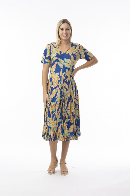 Orientique Flattering Godet Dress