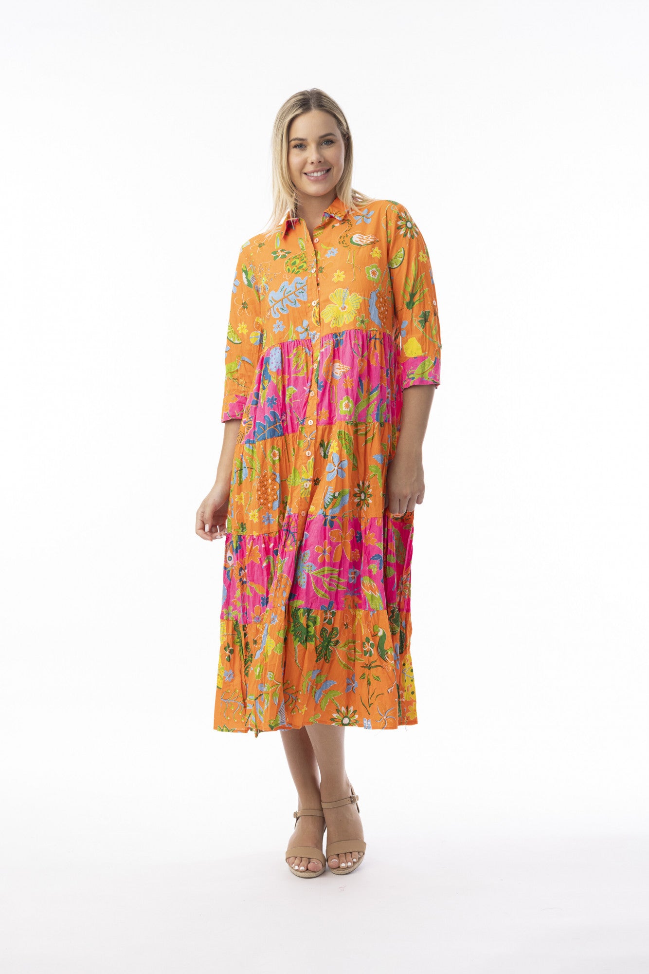 Orientique Organic Cotton Miraflores Maxi Dress