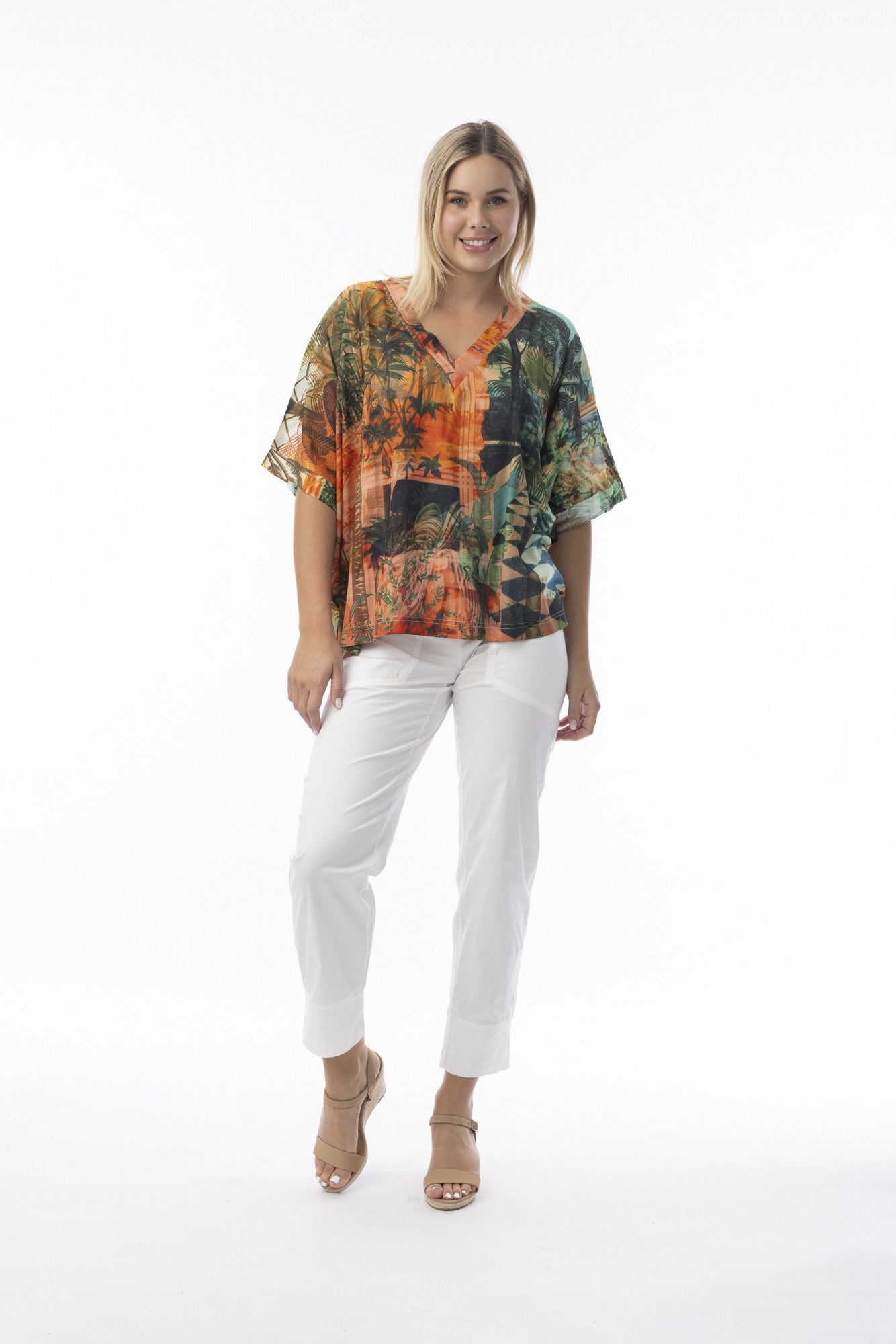 Orientique Vintage Tropical Top