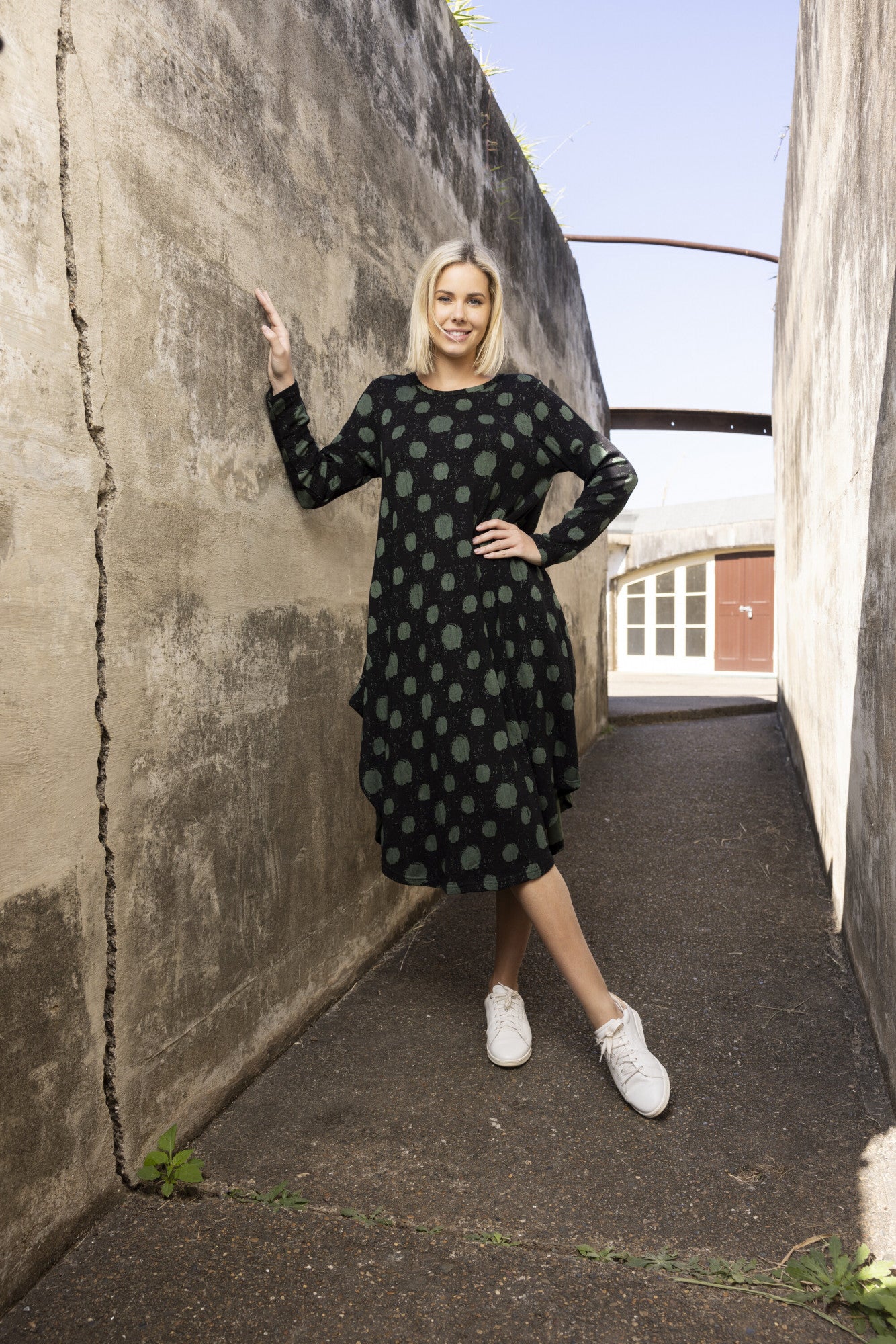 Orientique Spot Bubble Dress