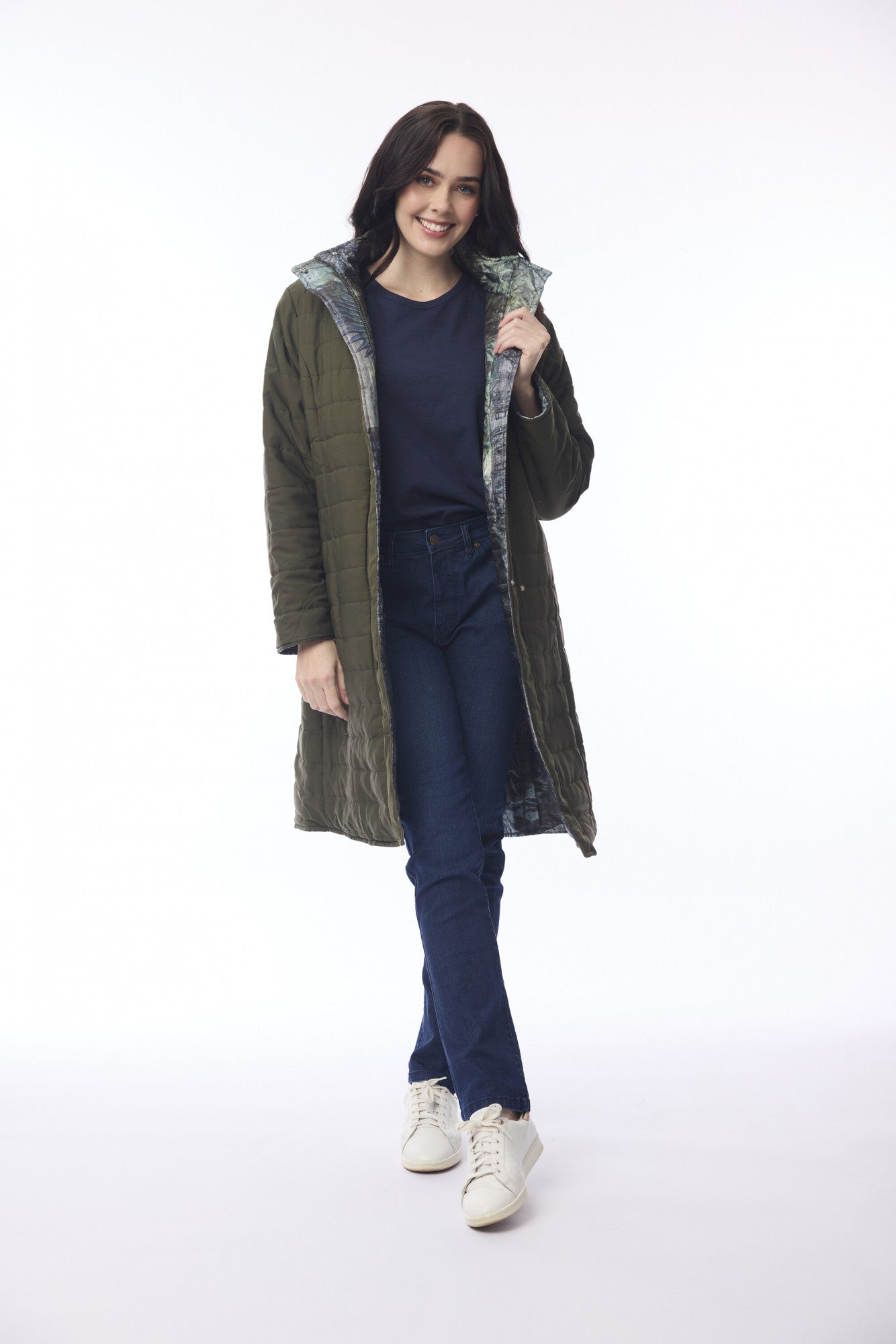 Orientique Tropical Jungle Reversible Puffer Jacket