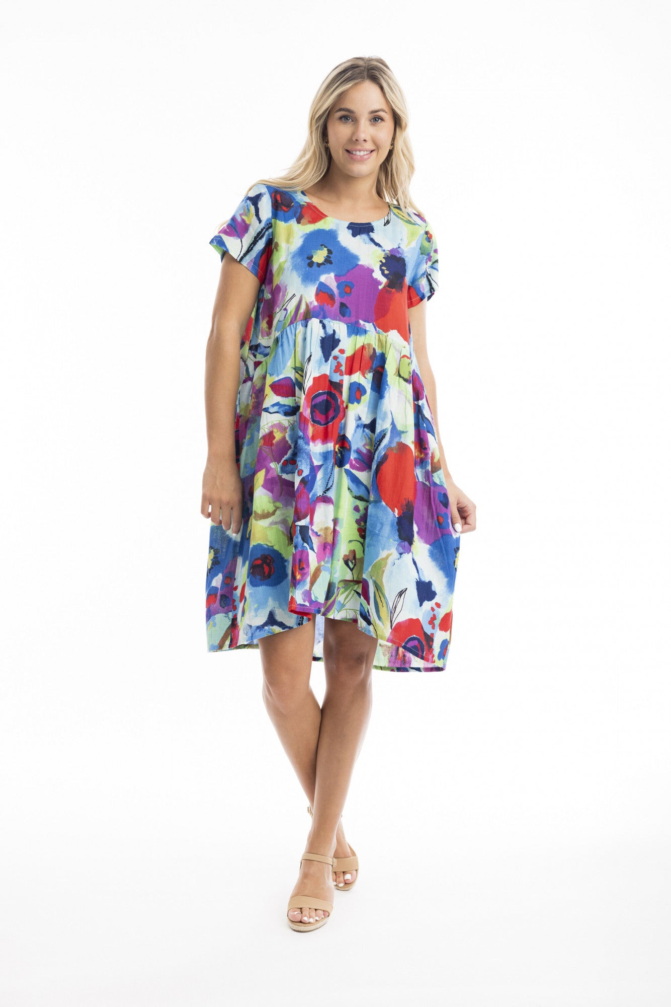 Orientique Linen Blend Nevis Dress