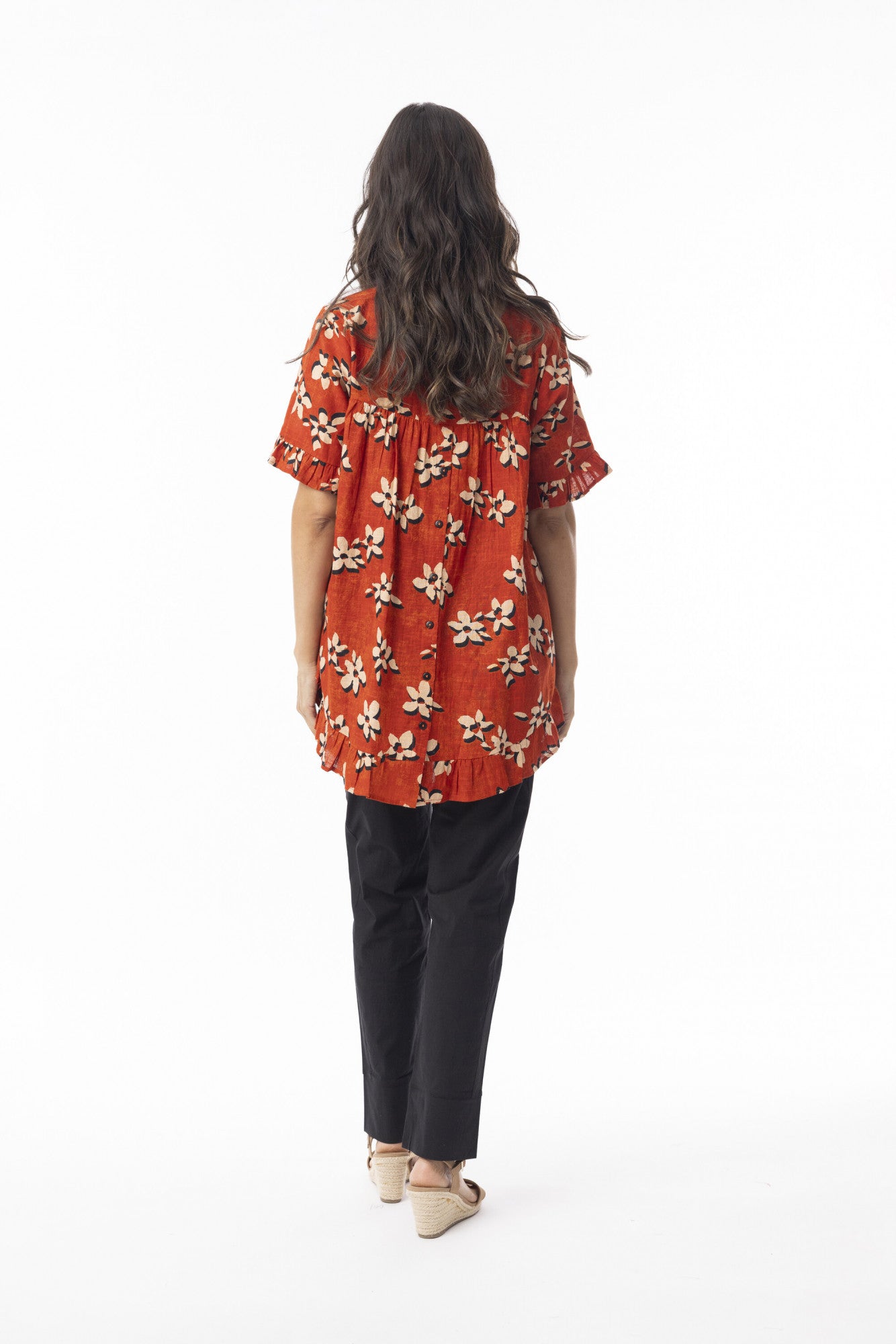 Orientique Saventa Frill Top