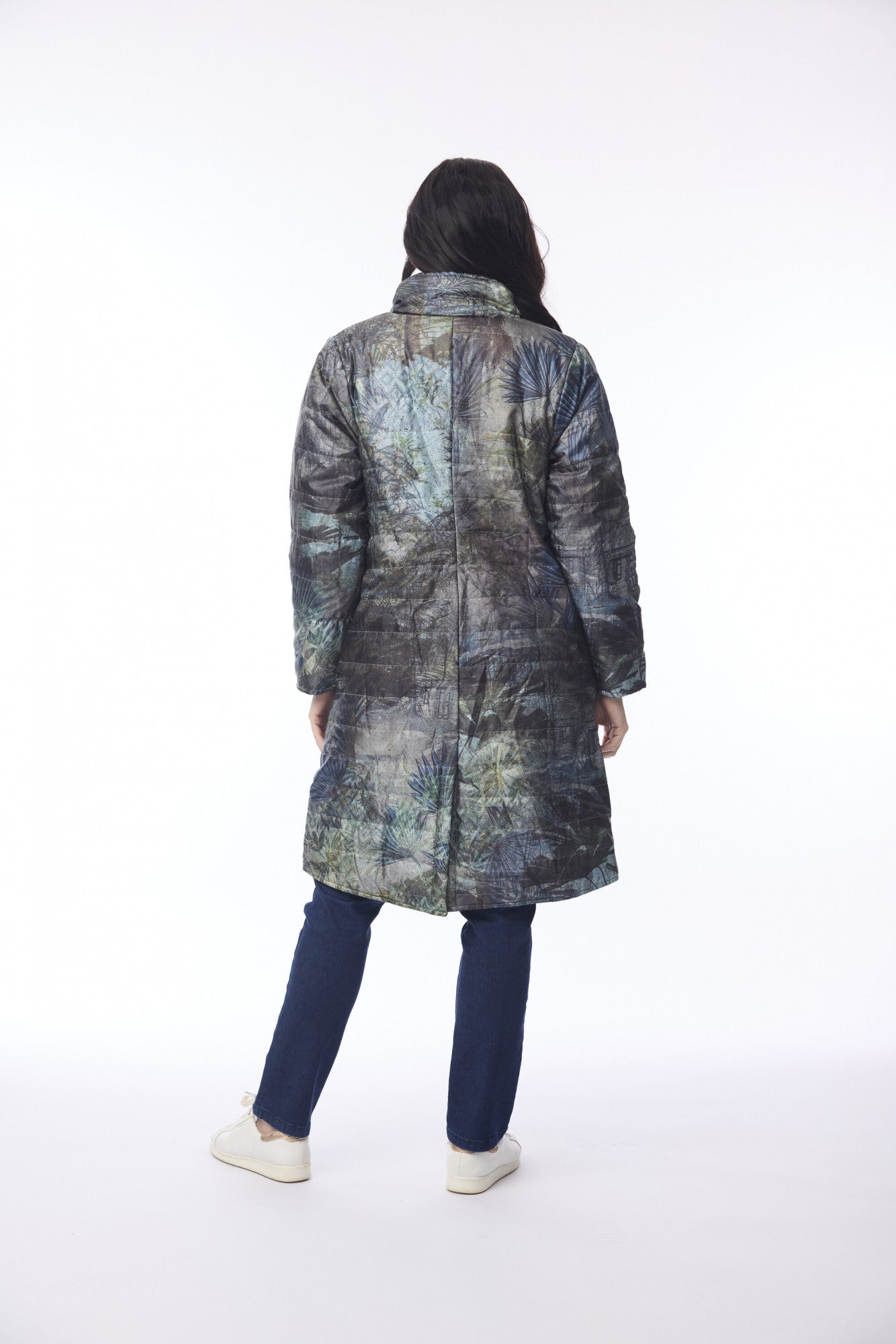 Orientique Tropical Jungle Reversible Puffer Jacket