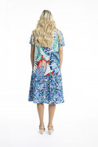 Orientique Cayman Cotton Midi Dress