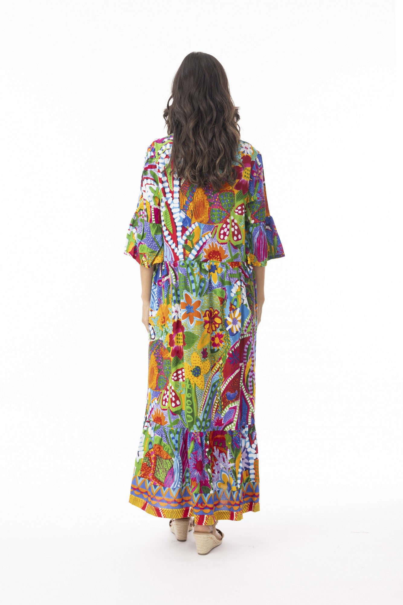 Orientique Impanema Frilled Hem Dress