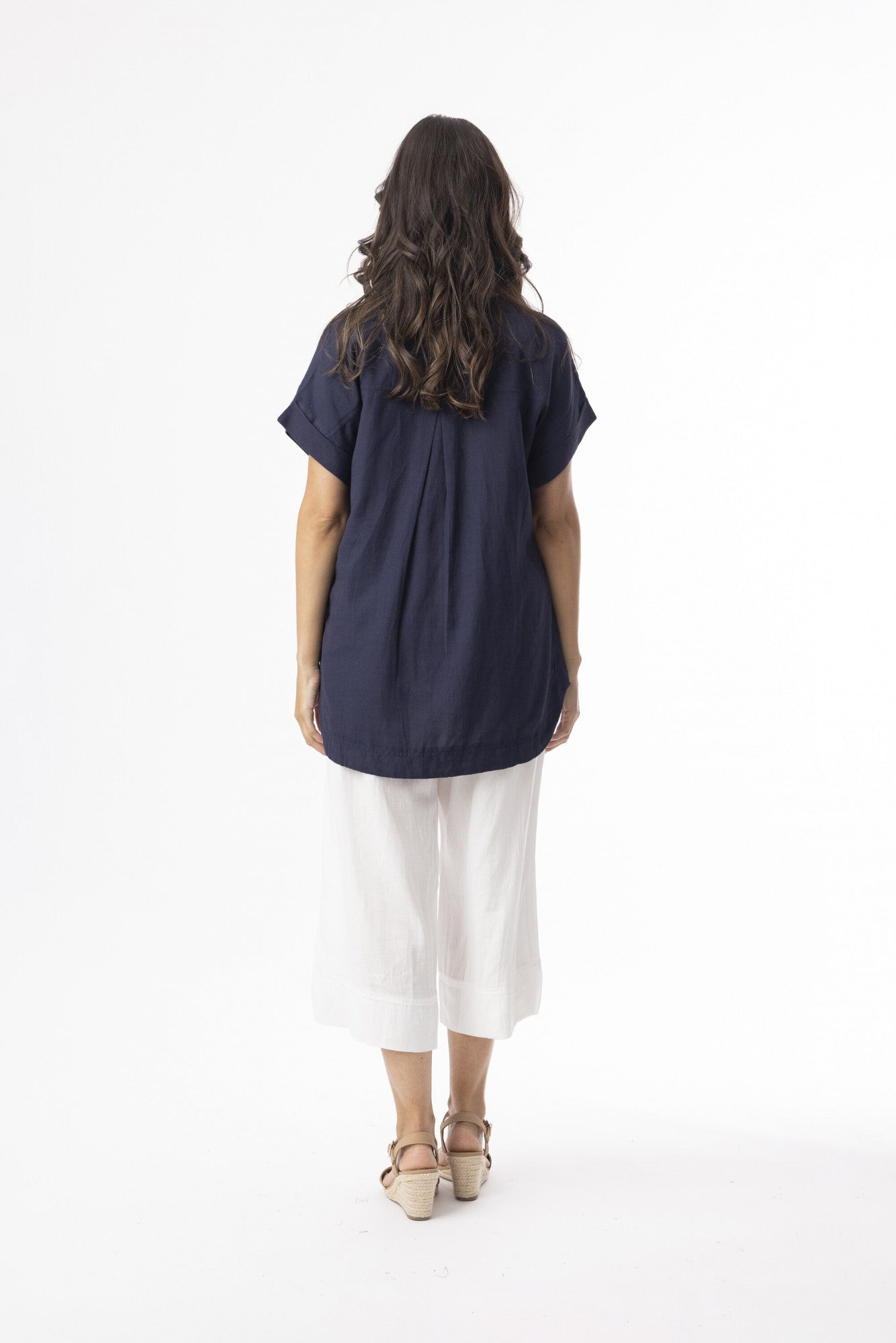 Orientique Linen Blend Top