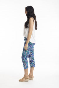 Orientique Cotton Cayman Print Pant