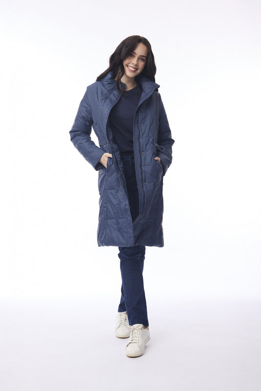 Orientique Navy Puffer Jacket