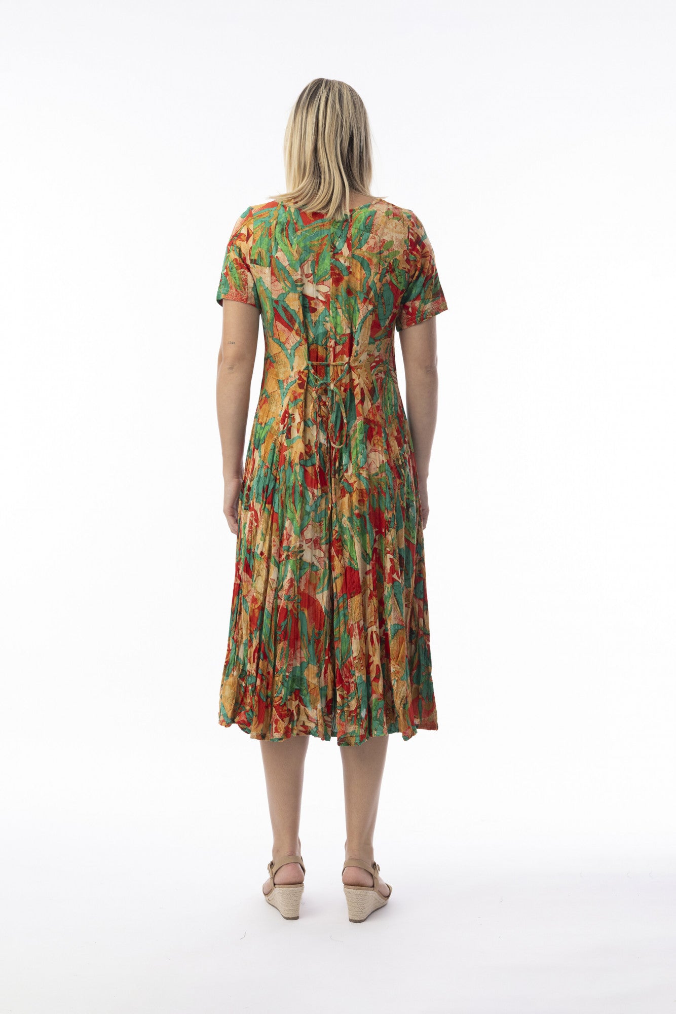 Orientique Flattering Godet Style Dress