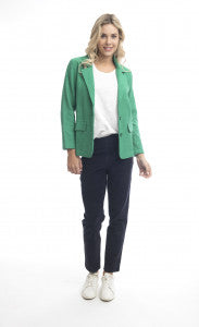 Orientique Organic Cotton Blazer (Green or Navy)