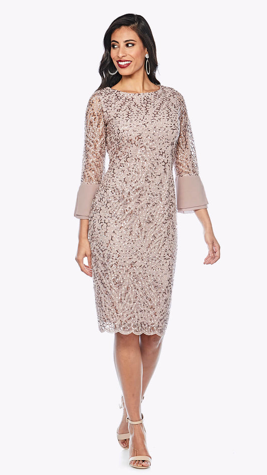 Jesse Harper Pink Lace Sparkle Dress