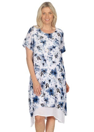 Jillian Breeze Floral Dress (pink or blue)