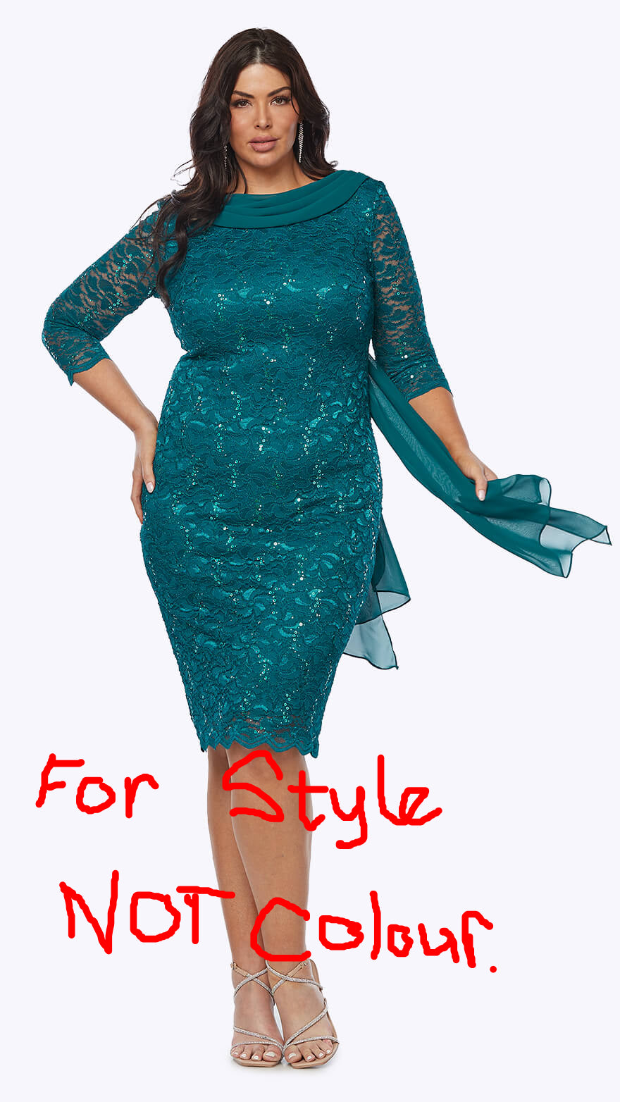 Layla Jones Stretch Lace dress (Pale Blue Only)