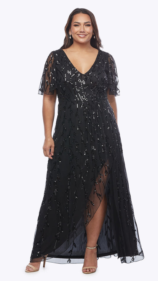 Layla Jones Stunning Long Sequined Dress