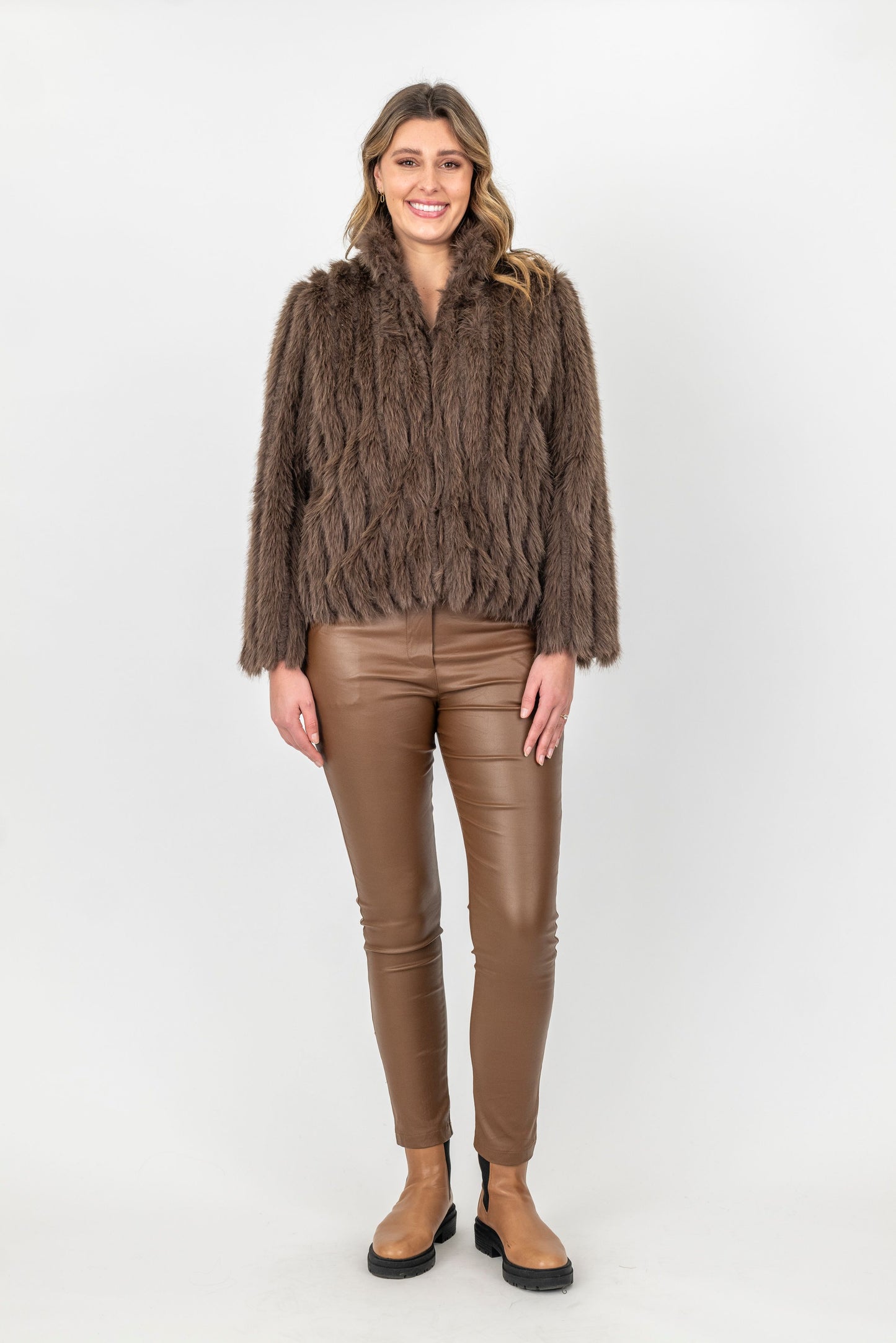 Maglia Faux Fur Jacket (Black or Mocha)