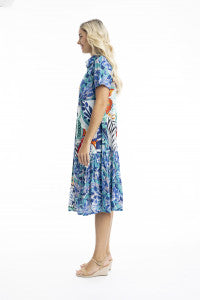 Orientique Cayman Cotton Midi Dress