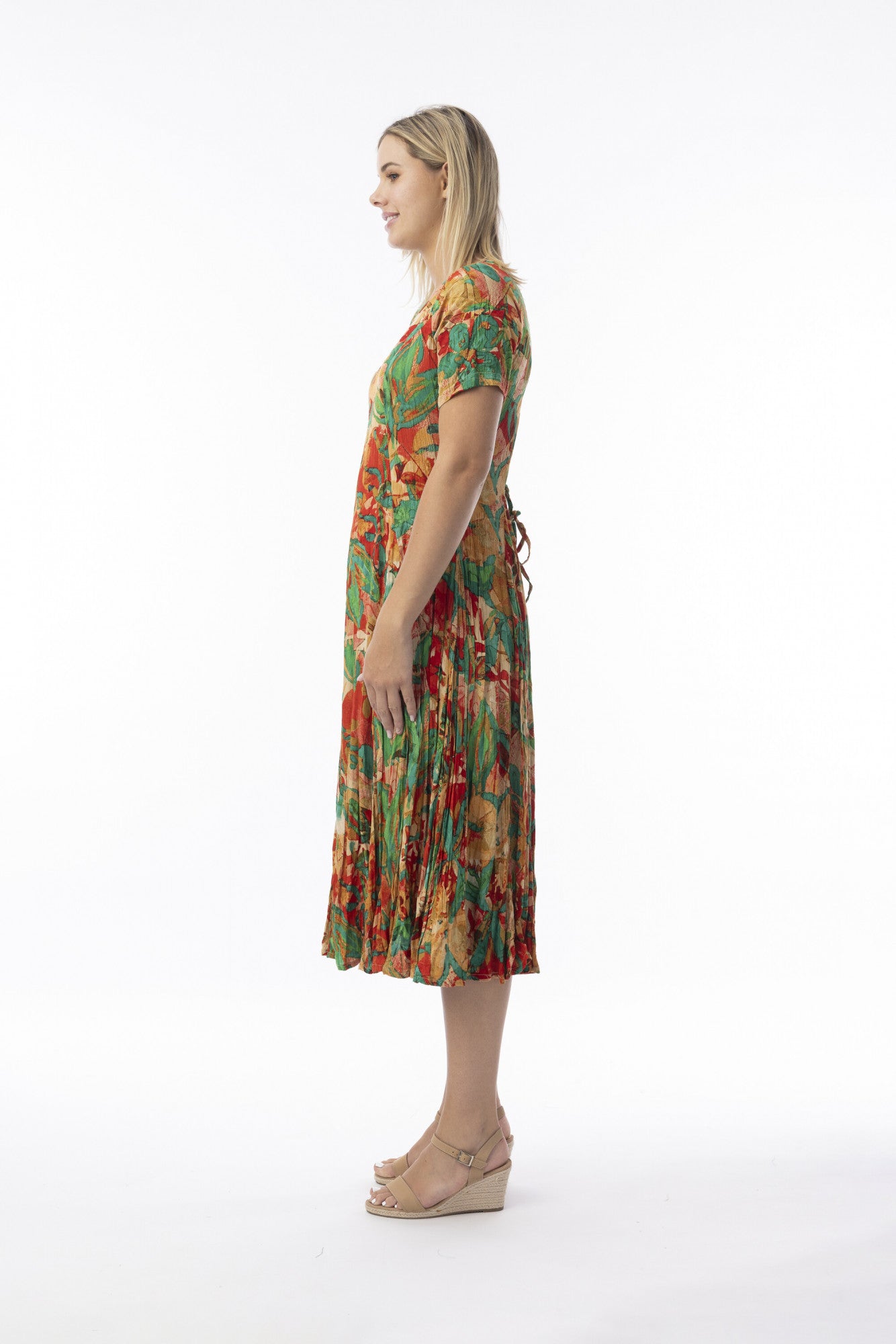 Orientique Flattering Godet Style Dress