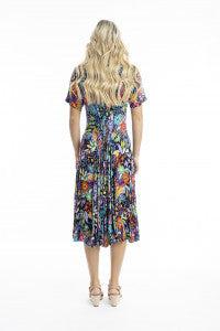 Flattering Orientique Grenada Godet Dress